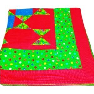 Lightweight Cotton Square Handmade Patchwork Quilt